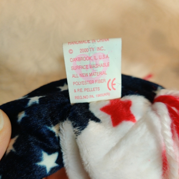 Ty Beanie Babies 2000 Stars & Stripes Donkey & Elephant Republican Democratic - Picture 5 of 9